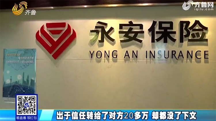 买了青岛永安保险官网上却查不到保单信息 20多万元没了下文