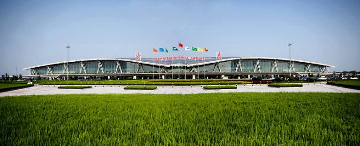 投资近亿元济南机场容貌环境换新颜