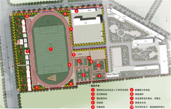 17251m!东营市河口区拟改造一处运动场地及附属设施