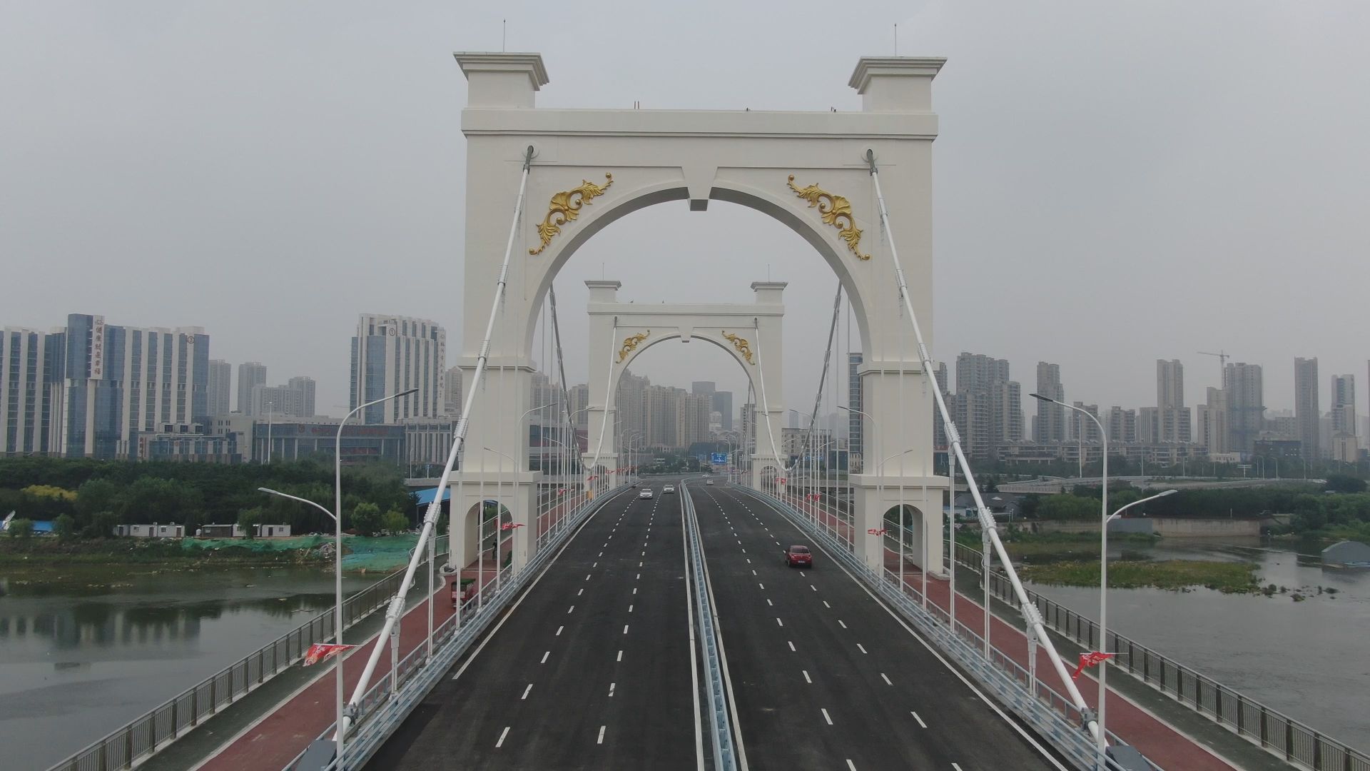 临沂市武汉路祊河桥通车