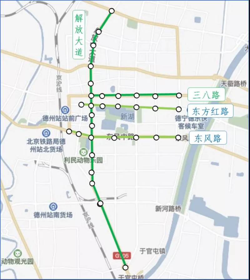 在建设完成德州火车站到德州高铁东站两站之间最长的绿波带后,德州