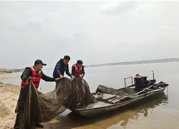 泰安市举行“黄河禁渔期”联合执法行动 打击非法捕捞 清理“漏网之鱼”