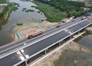 国道309青兰线丹河大桥即将恢复通车