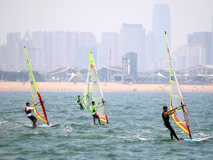 山东省运会帆船帆板决赛在日照开赛