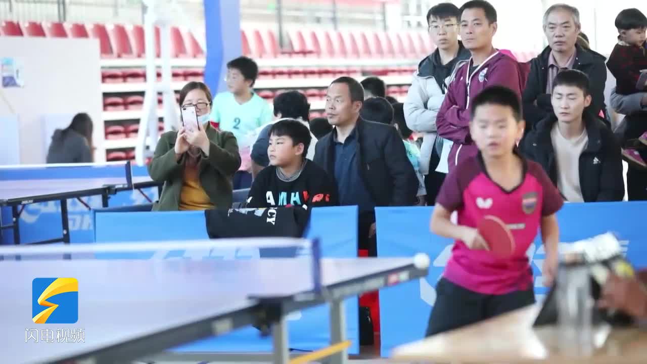 阳信县举办百名中小学生乒乓球联赛