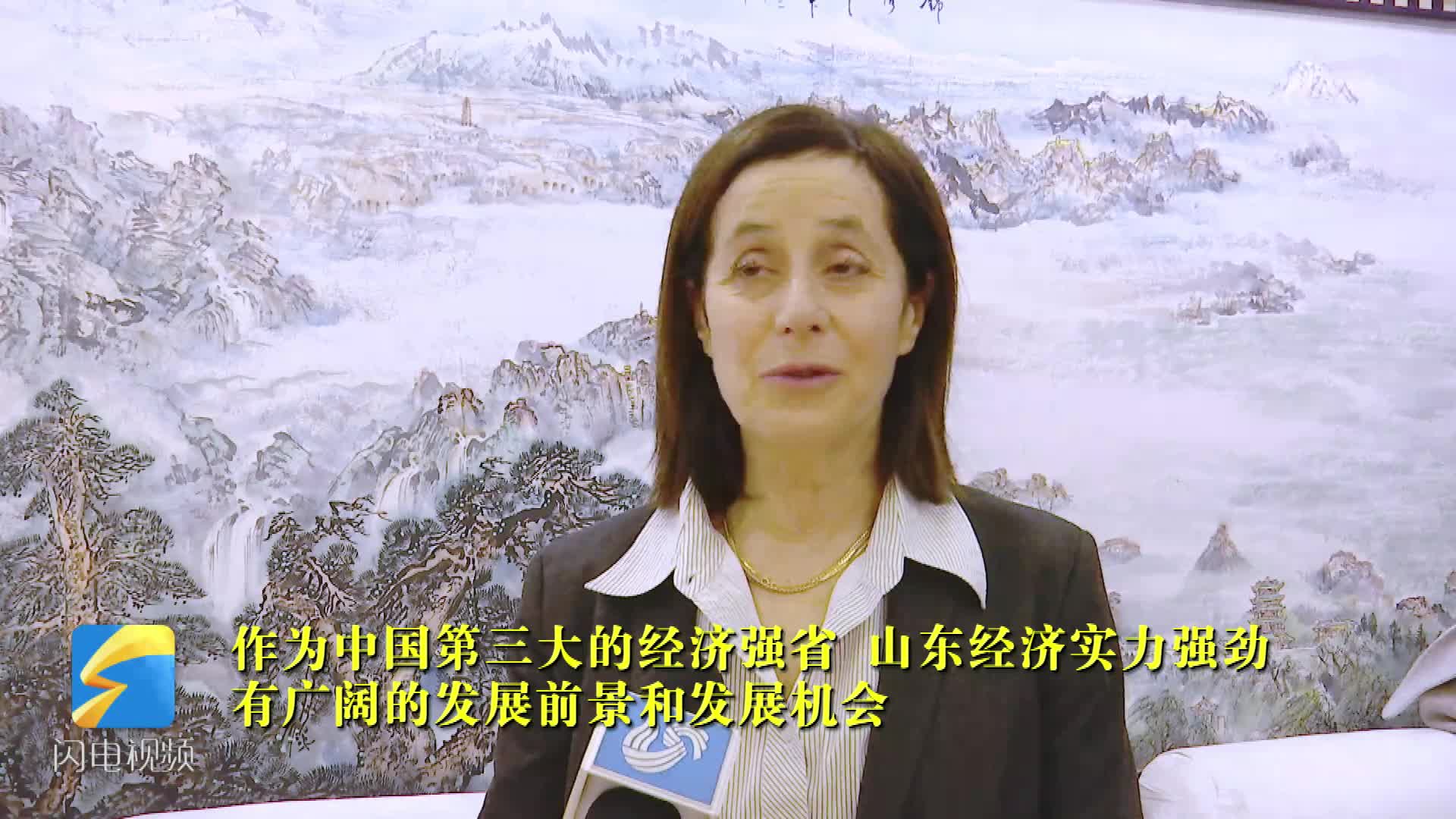 以色列驻华大使潘绮瑞期望中以合作蛋糕能够做得更大纳入更多山东企业