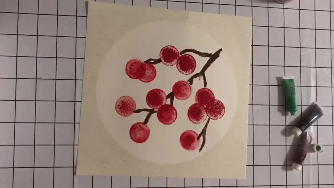 【鬲视频】创意拓印画《荔枝》-智慧宁津