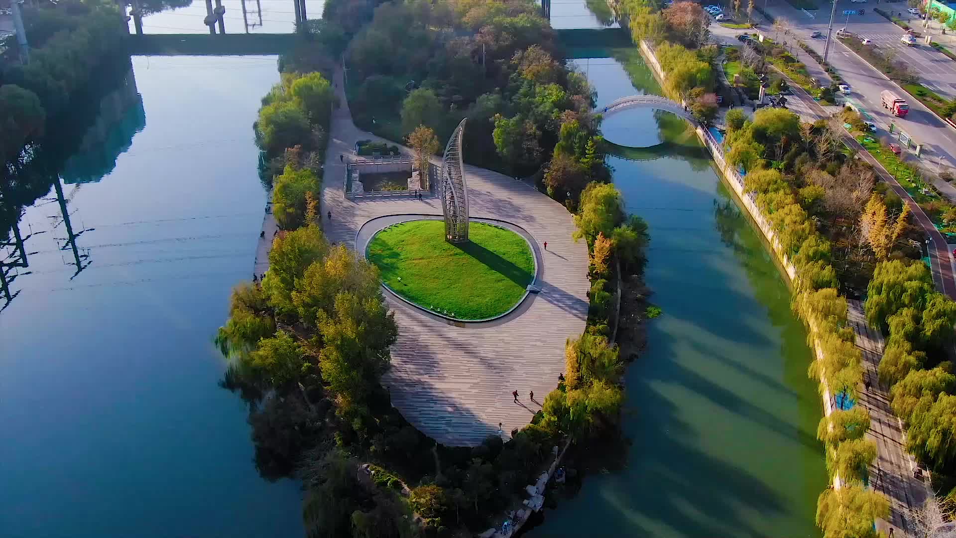 曲径通幽五柳岛红色基因永传承