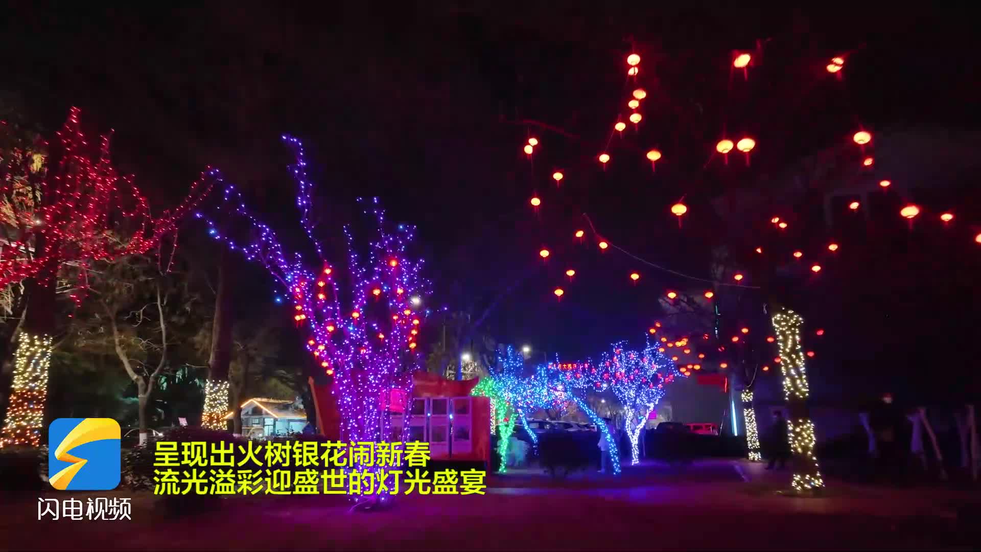 枣庄市台儿庄区：华灯璀璨夜色美 流光溢彩迎新春