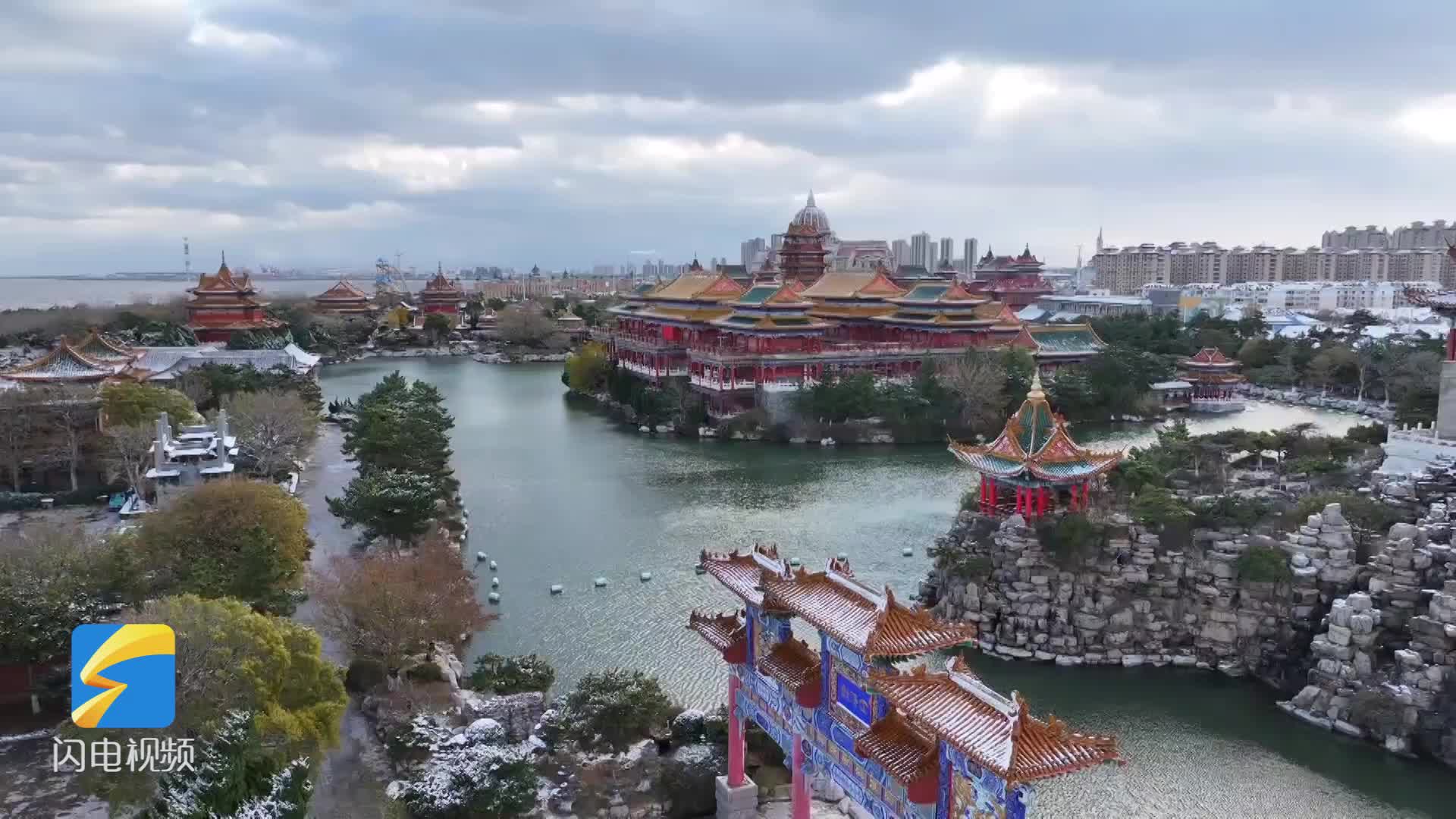 烟台市蓬莱区雪落如画洁白无暇