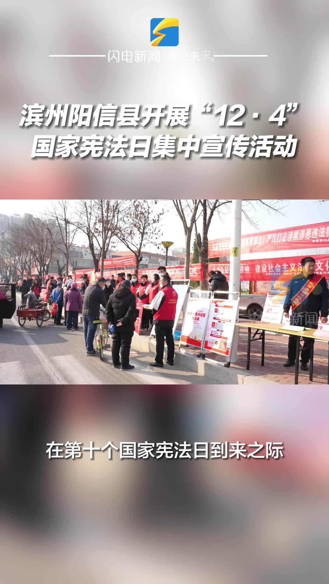 滨州阳信县开展“12·4”国家宪法日集中宣传活动