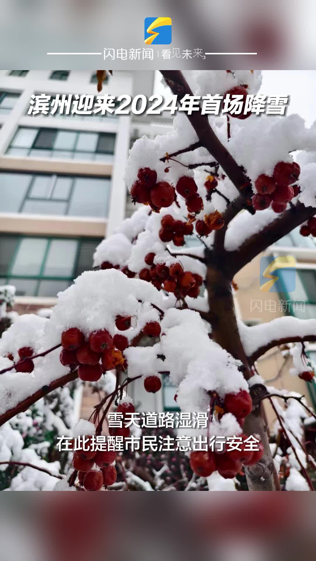 滨州迎来2024年首场降雪