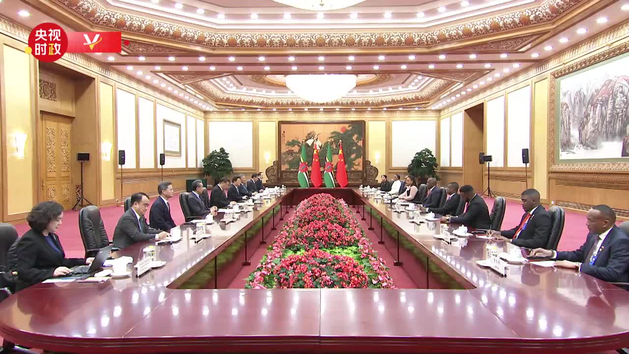 视频丨习近平会见多米尼克总理：中多关系已经成为南南合作的典范