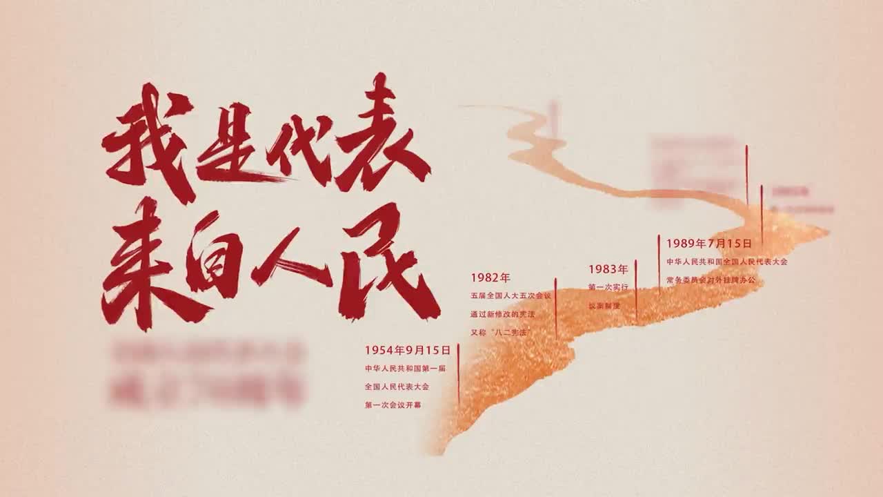 我是代表，來自人民——慶祝全國人民代表大會成立70周年