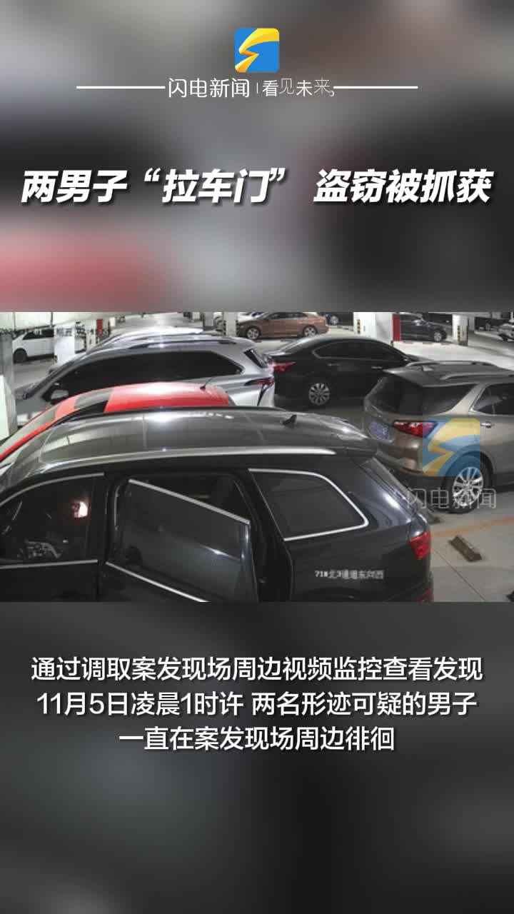 博興：兩男子“拉車門” 盜竊被抓獲