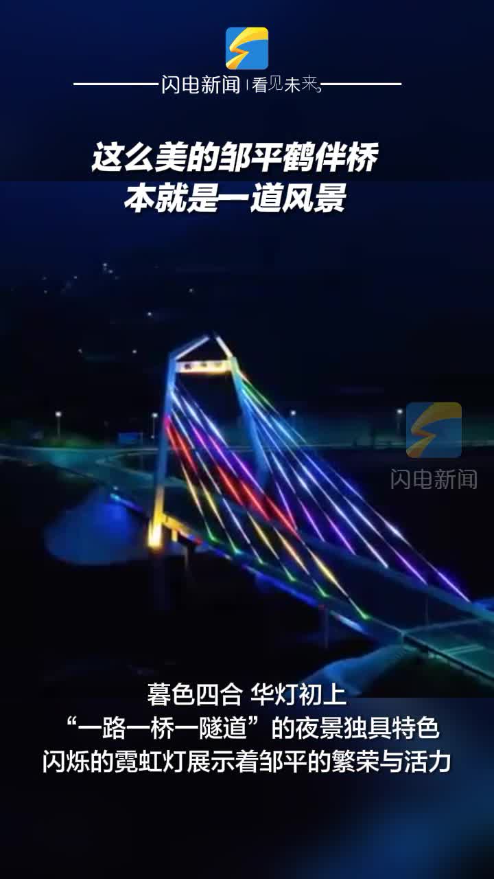 鄒平：閃爍的霓虹燈展示著繁榮與活力
