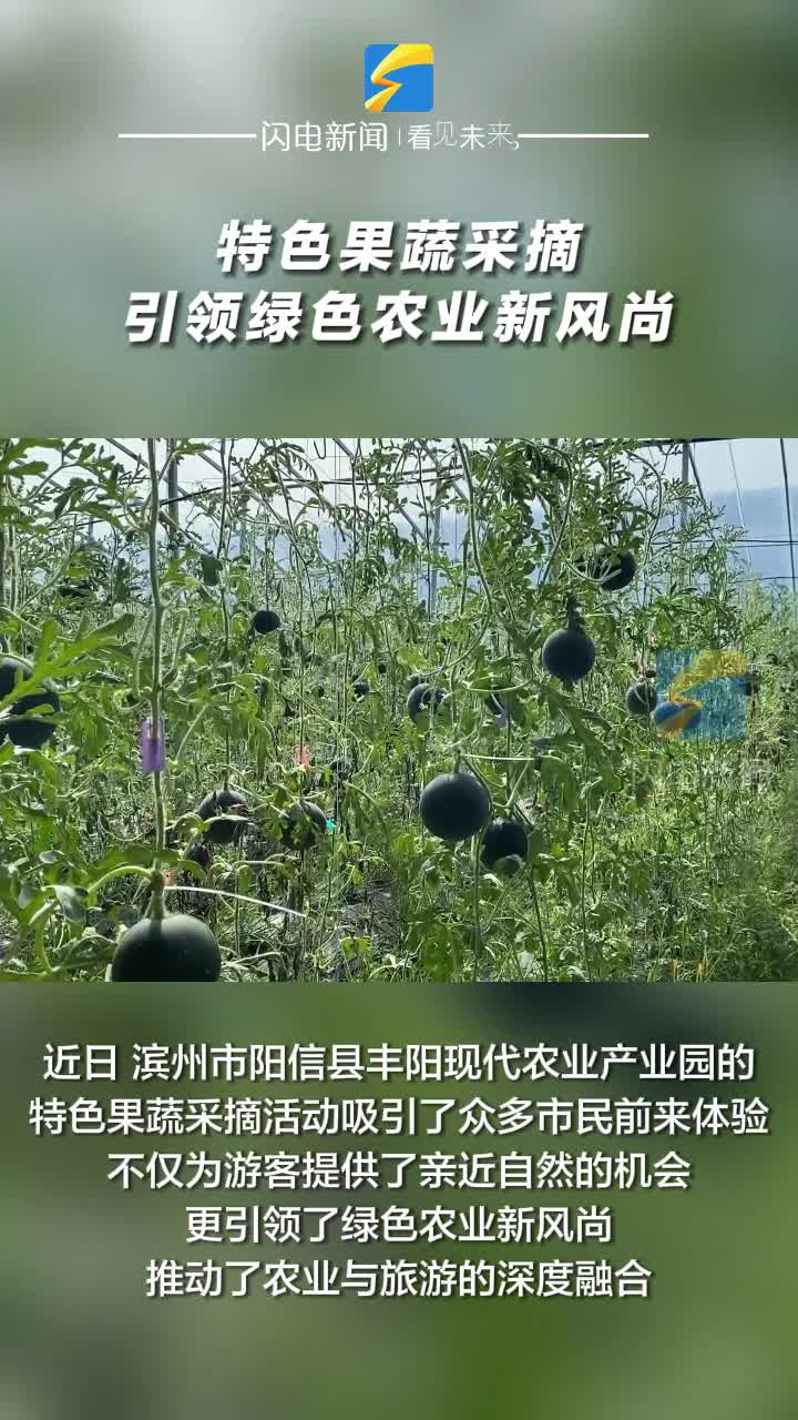 陽信縣：特色果蔬采摘 引領綠色農(nóng)業(yè)新風尚
