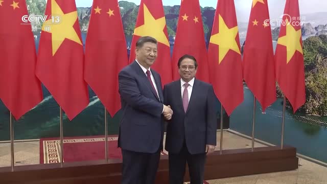 習近平會見越南總理范明政