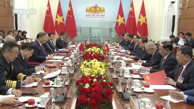 習近平會見越南國會主席陳青敏