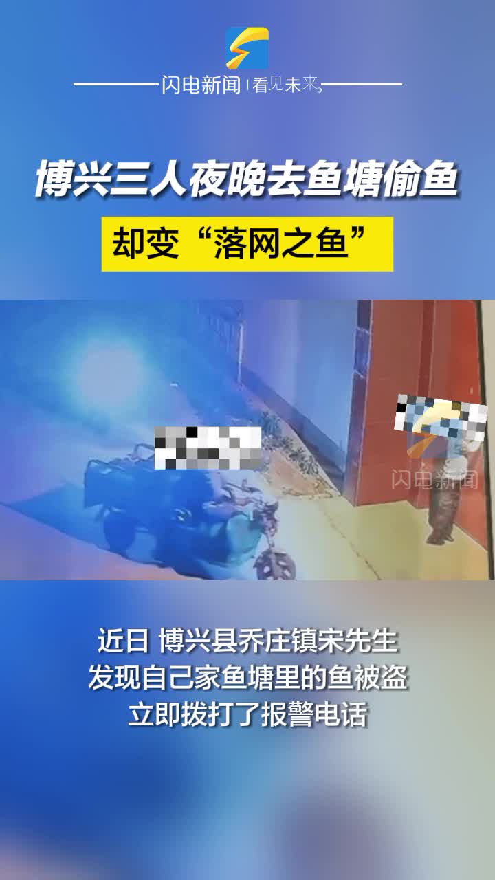 博興三人夜晚去魚塘偷魚 卻變“落網(wǎng)之魚”