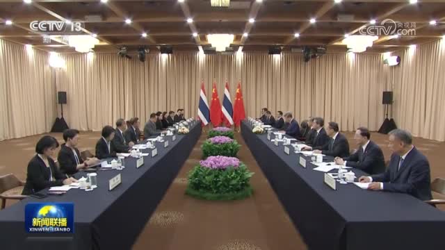 习近平会见泰国总理阿努廷
