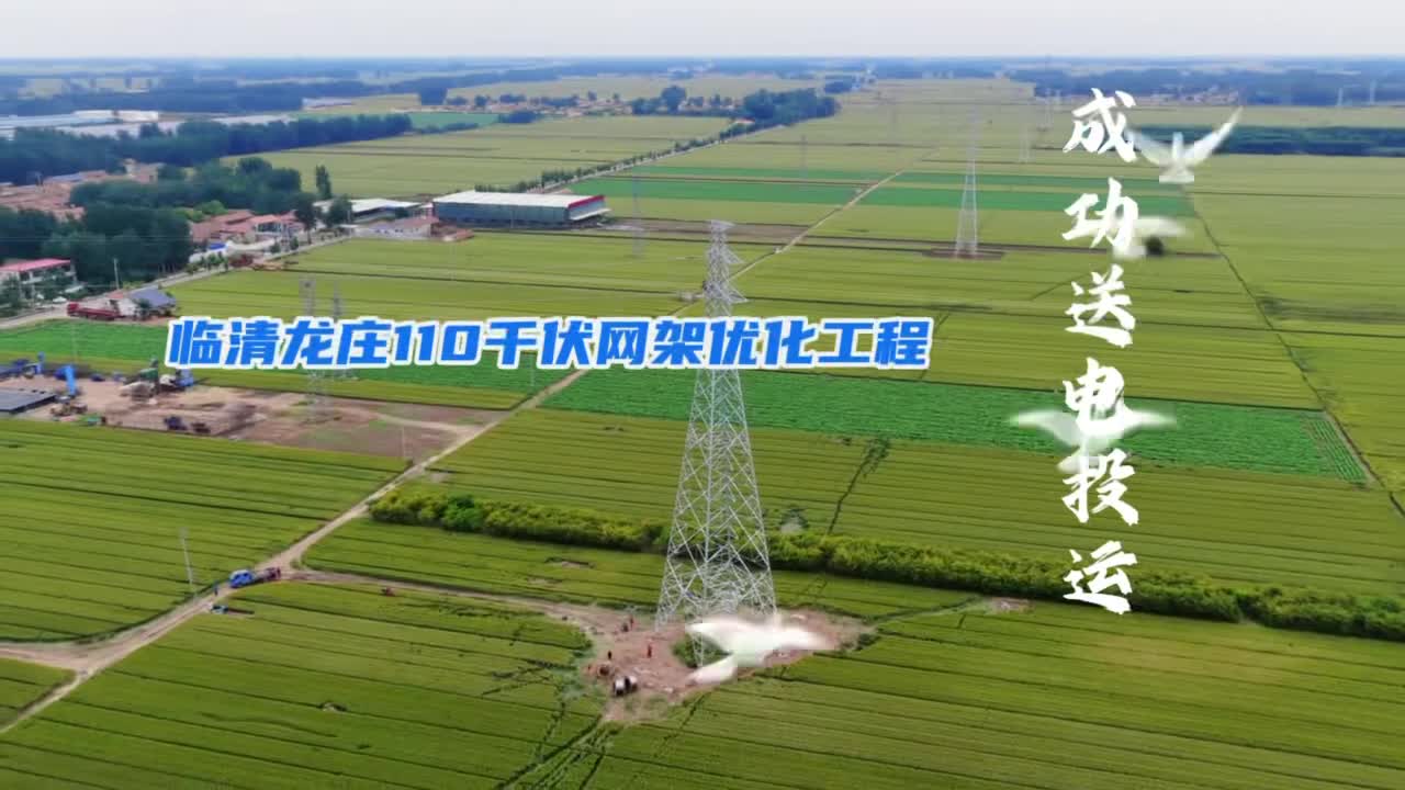 聊城临清龙庄110千伏网架优化工程提前一个月竣工投运，区域供电可靠性将得到全面提升