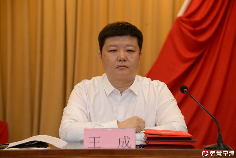 县委副书记,县长王成主持会议.