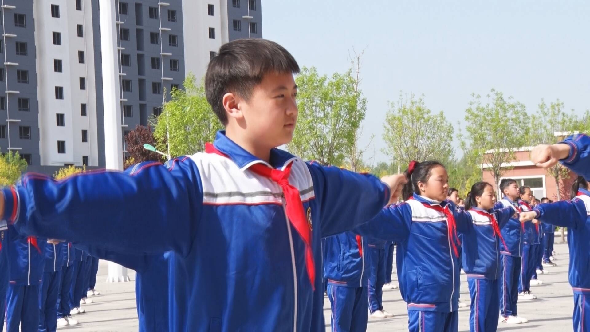 成武武术融入大课间阳光体育助双减