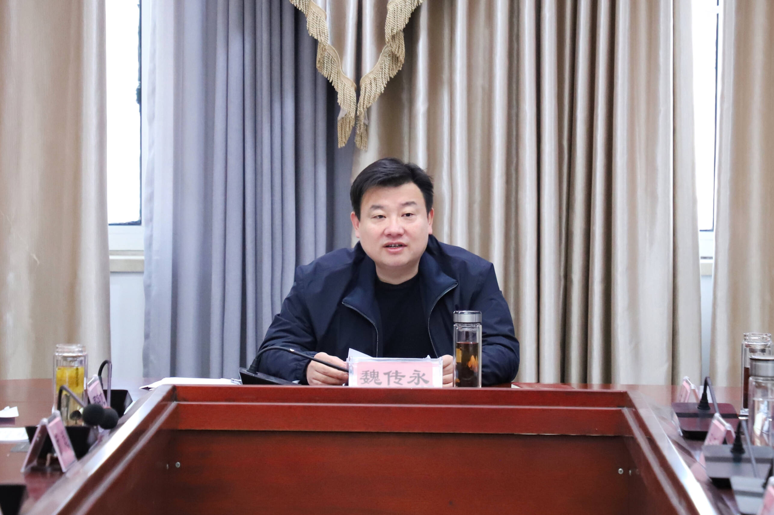 单县县委副书记县长魏传永主持召开单县投融资工作会议