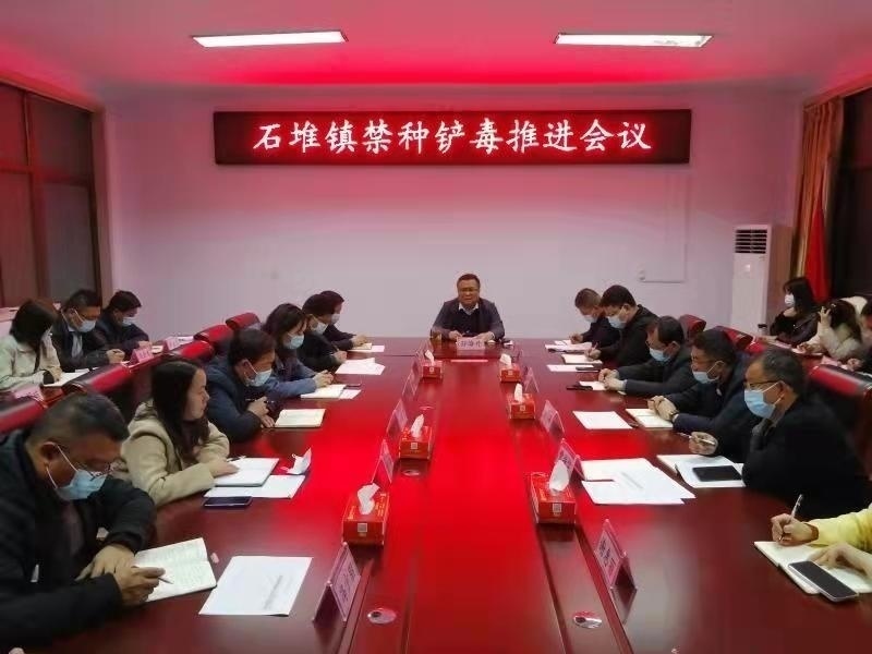 安丘市石堆镇开展毒品原植物禁种铲行动