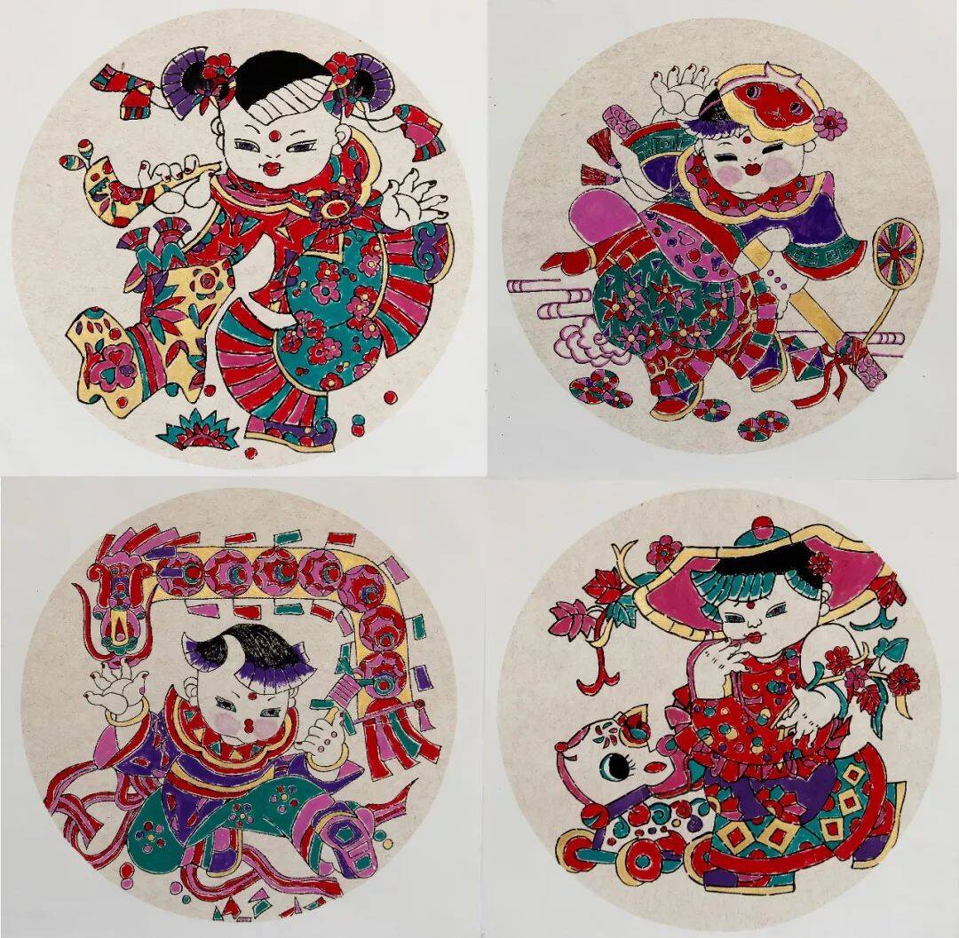 山东临朐文化瑰宝临朐手绘年画