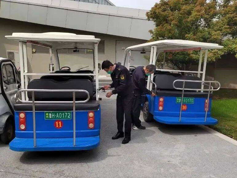 济宁市任城区市场监管局开展旅游景区观光车辆安全专项检查