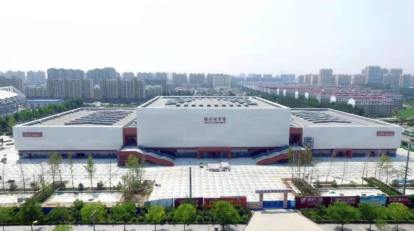 1、新建成的县体育馆