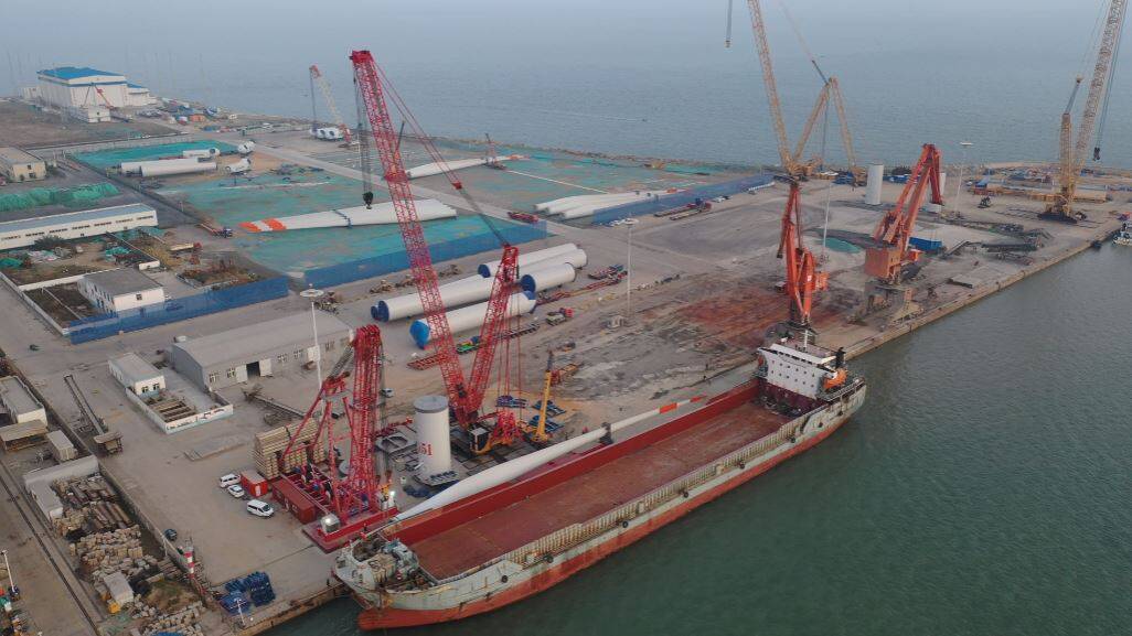 优化海阳港服务功能为海上风电产业做好后勤保障