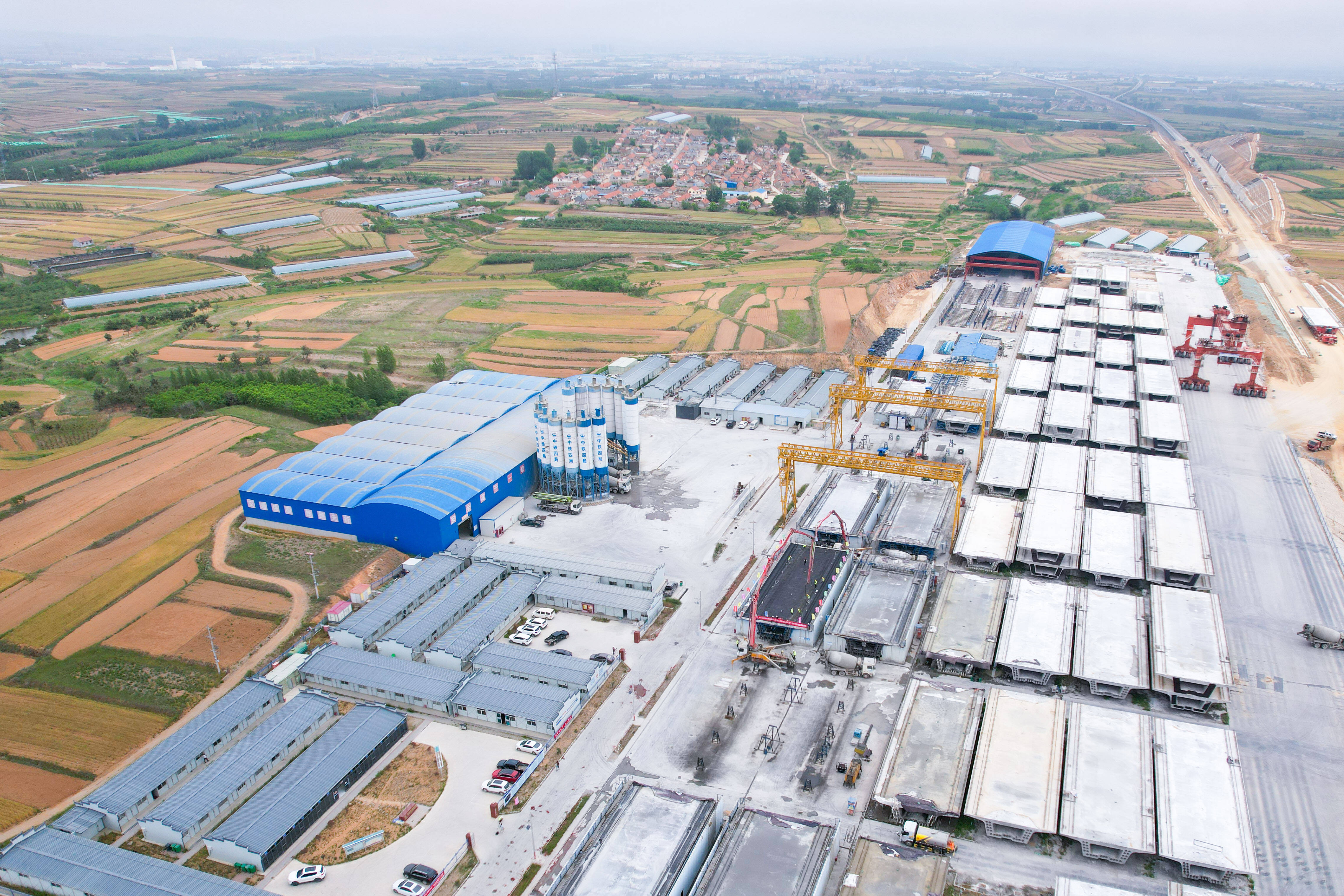 莱荣高铁乳山西制梁场完成全部制梁施工