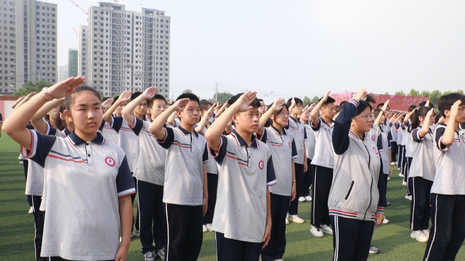 滨州市滨城区第五中学举办童心向党主题活动