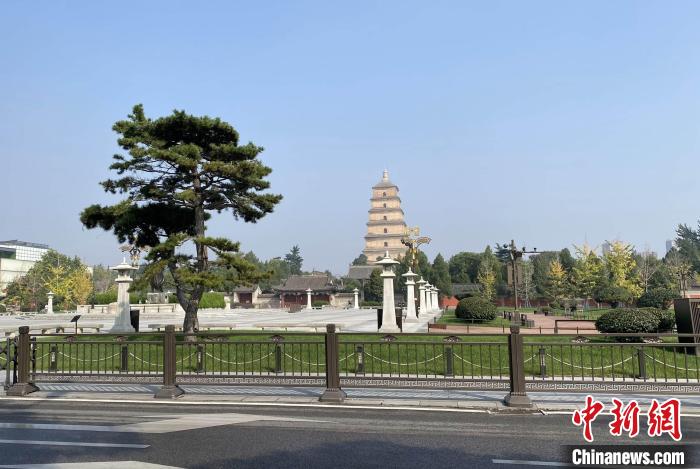 資料圖：西安大雁塔景區(qū)已暫停開放。 張一辰 攝