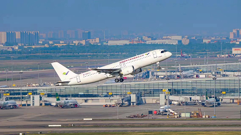 2022年5月14日，即將交付的首架C919大飛機(jī)首飛試驗(yàn)成功。