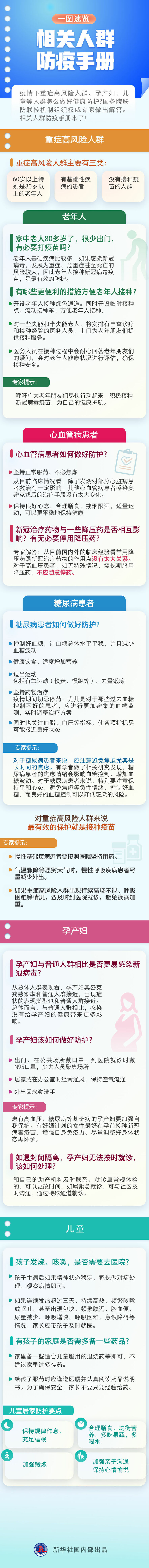 家有老人、小孩、孕产妇的注意了，这份防疫手册请查收