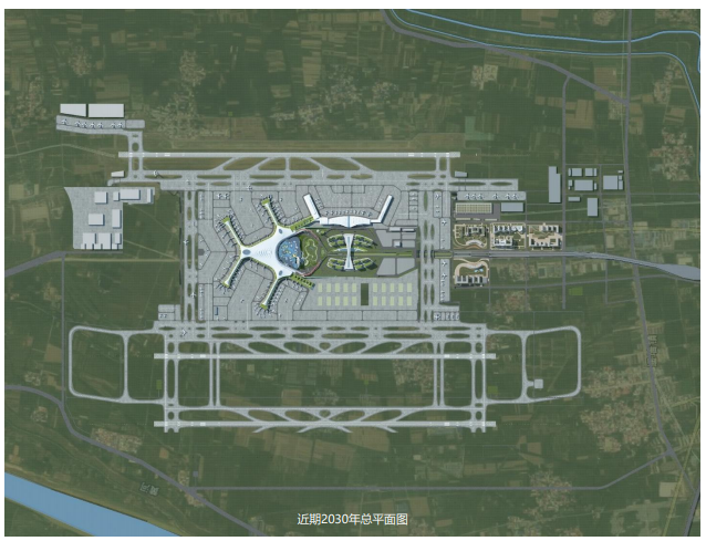 济南遥墙机场平面图图片