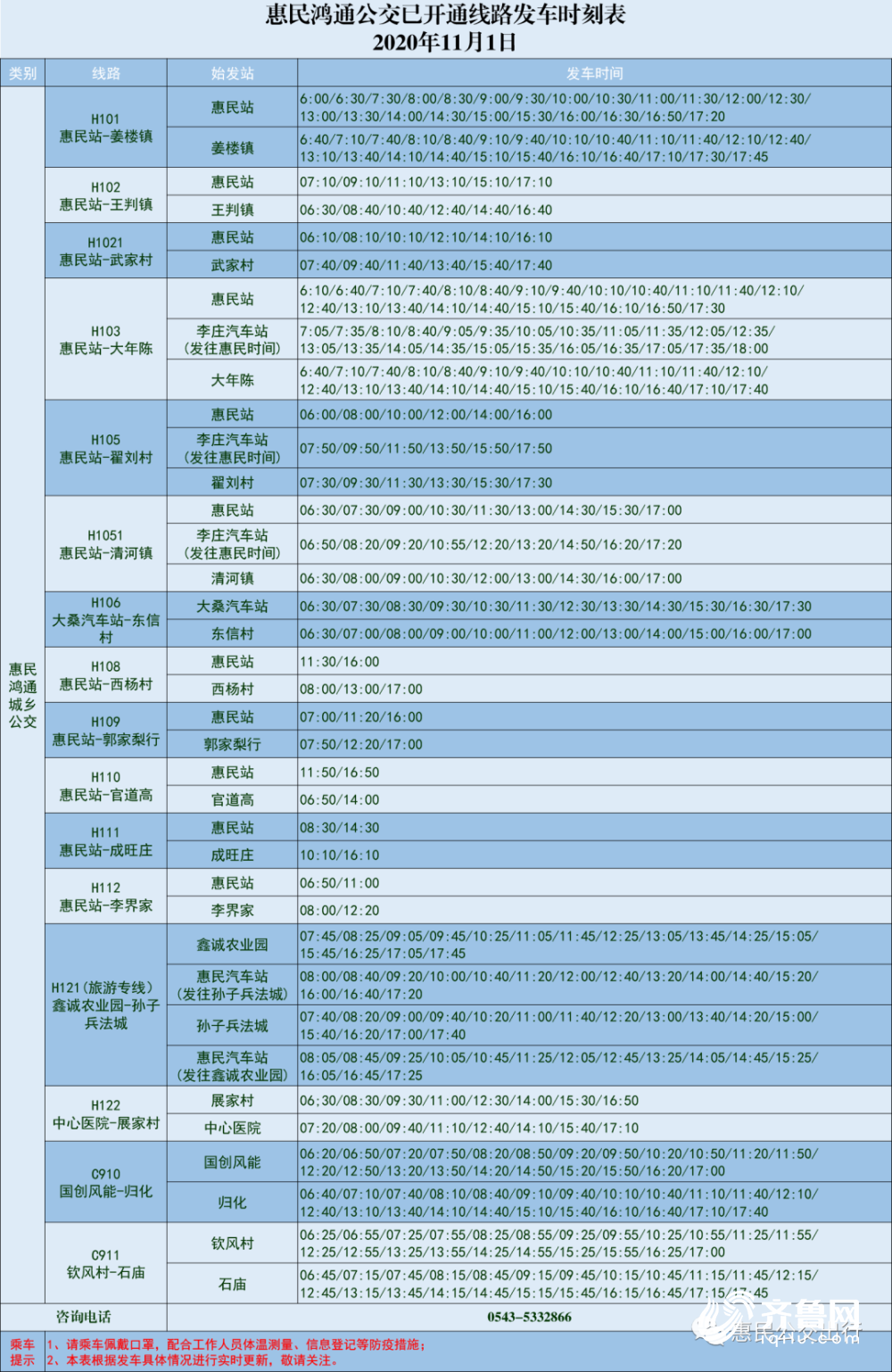 滨州惠民公交车路线图,惠民公交车路线图 11月1日起 滨州惠民县域内部分城乡公交线路及冬季发车时间调整