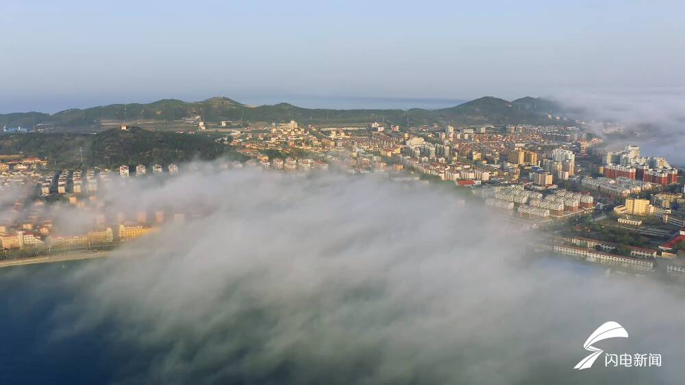 如梦如幻平流雾笼罩下的烟台长岛犹如仙境