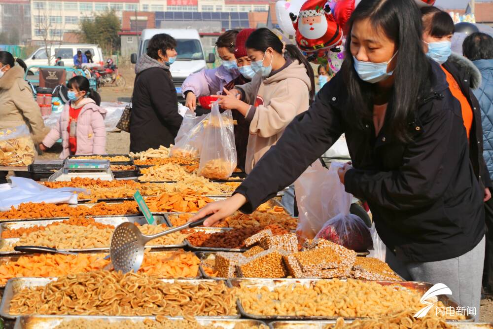 日照三庄大集红红火火年味十足