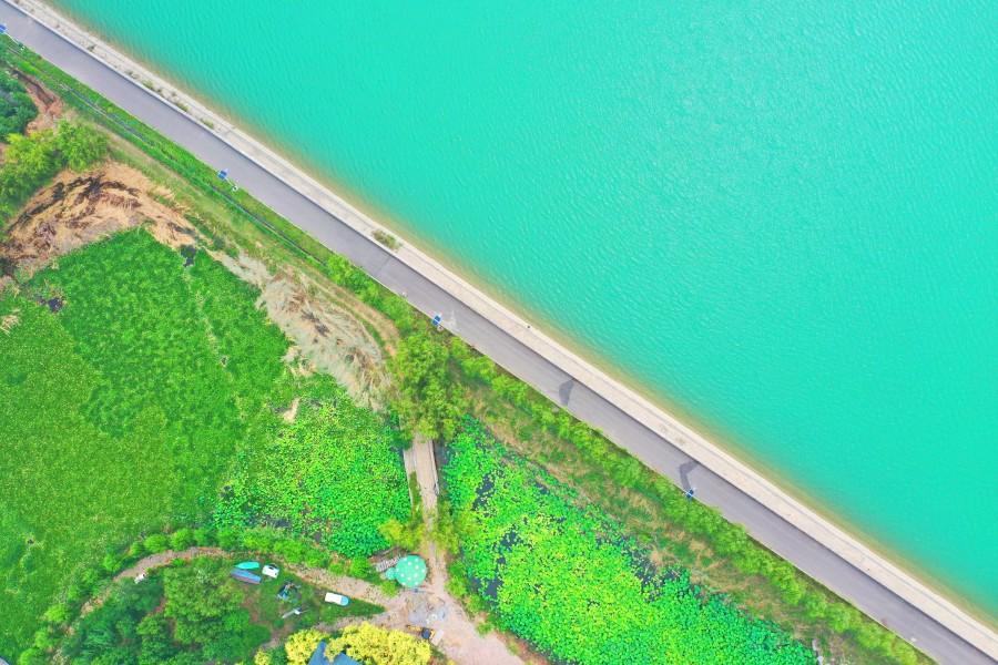 聊城望岳湖畔生态美