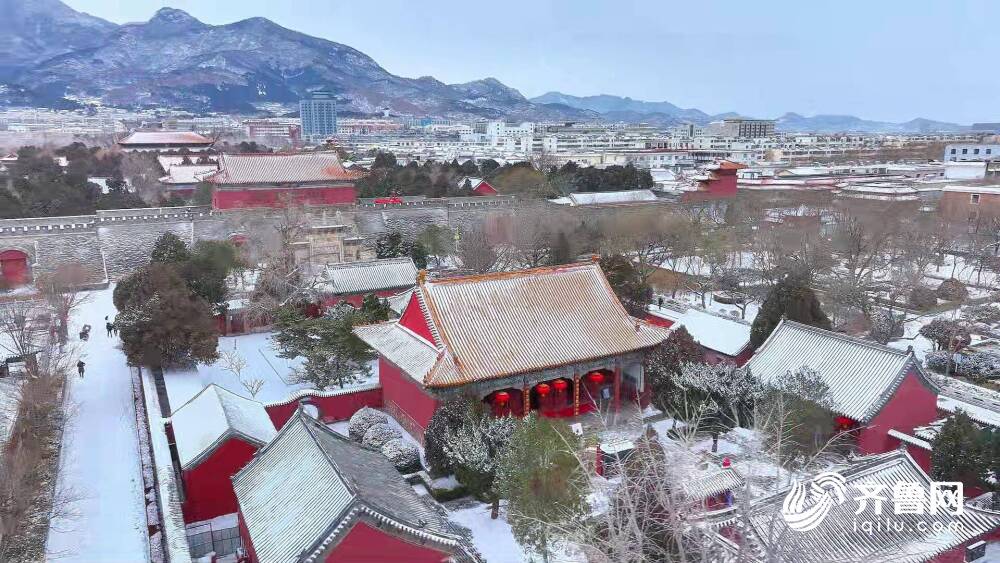 诗画山东|当白雪覆盖岱庙 泰安人记忆中的年就来了_泰安民生_泰安_齐