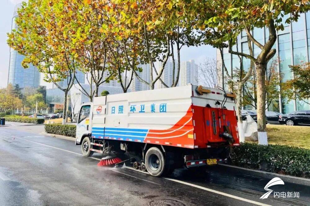 日照开展春季道路保洁扮靓城市颜值