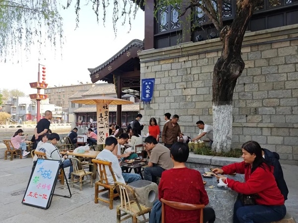 Pay a visit to renovated Baihuazhou in Jinan