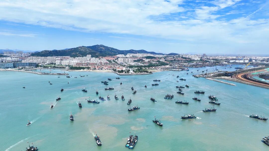 黄渤海伏季休渔期正式结束 日照岚山千余艘渔船扬帆开海迎丰收