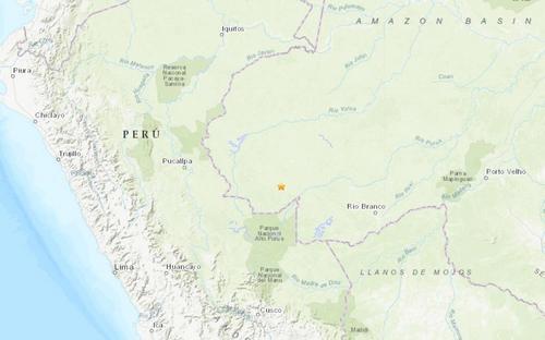 巴西塔劳阿卡附近发生6.5级地震 震源深度616.2公里