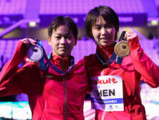 祝賀！陳芋汐、全紅嬋包攬十米臺金銀牌